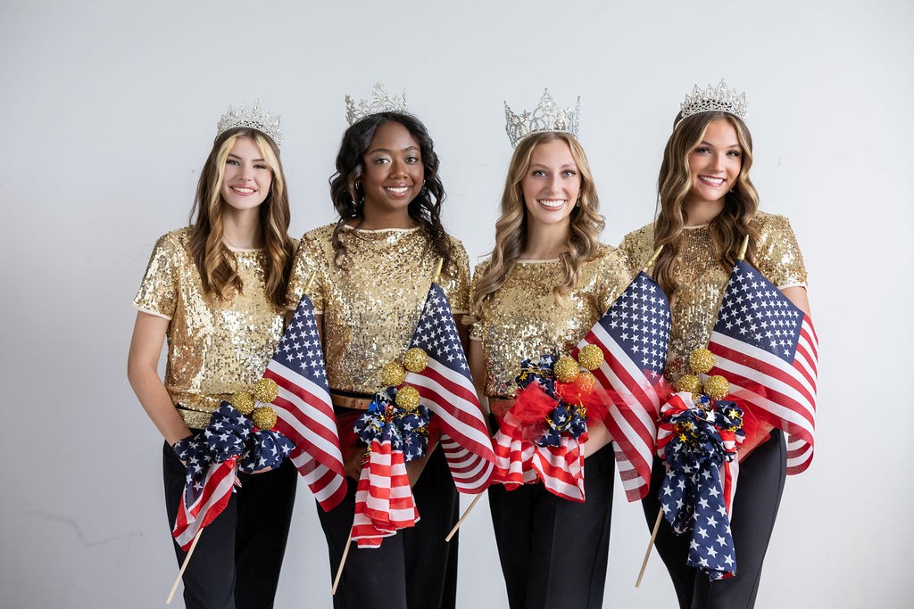 Left to Right: Sage Wimmer, Co-Attendant; Haley McCracken, Miss Teen Tooele City; Ava Leonelli, Miss Tooele City; Makayla Thompson, Co-Attendant
